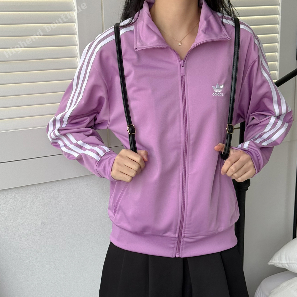 아디다스 져지 저지 트레이닝복 트레이닝 셋업 츄리닝 세트 퍼플핑크, S - 상세 이미지 2