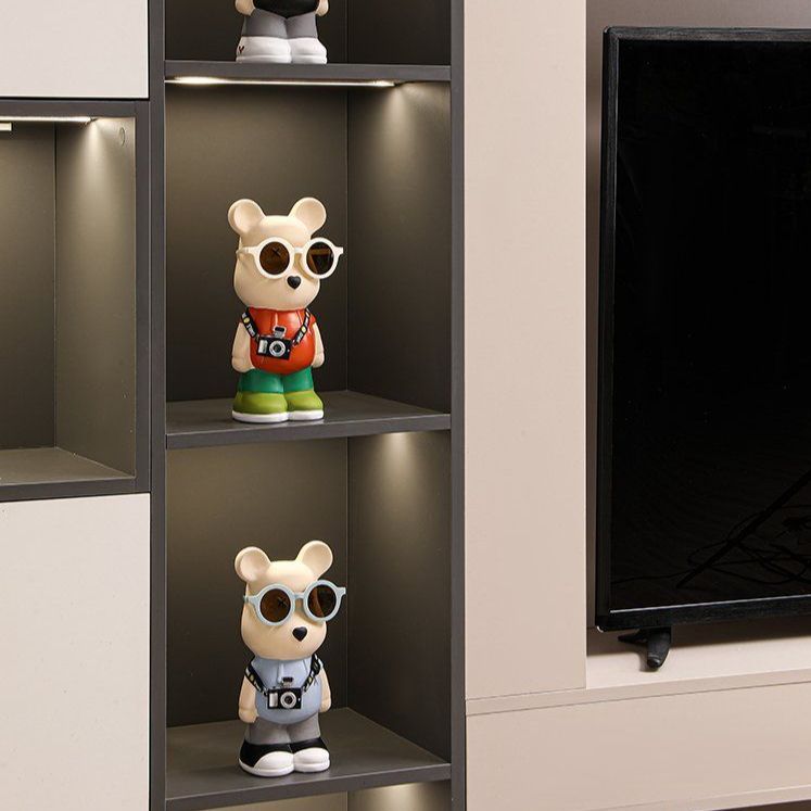 귀여운 베어브릭 장식품 인테리어 피규어 곰 캐릭터 책상 - 상세 이미지 5