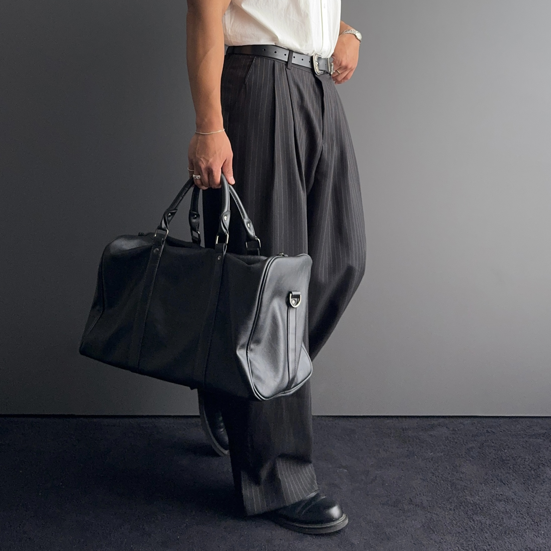 1+1 남자여름슬랙스 쿨슬랙스 남자스트라이프바지 - 상세 이미지 5