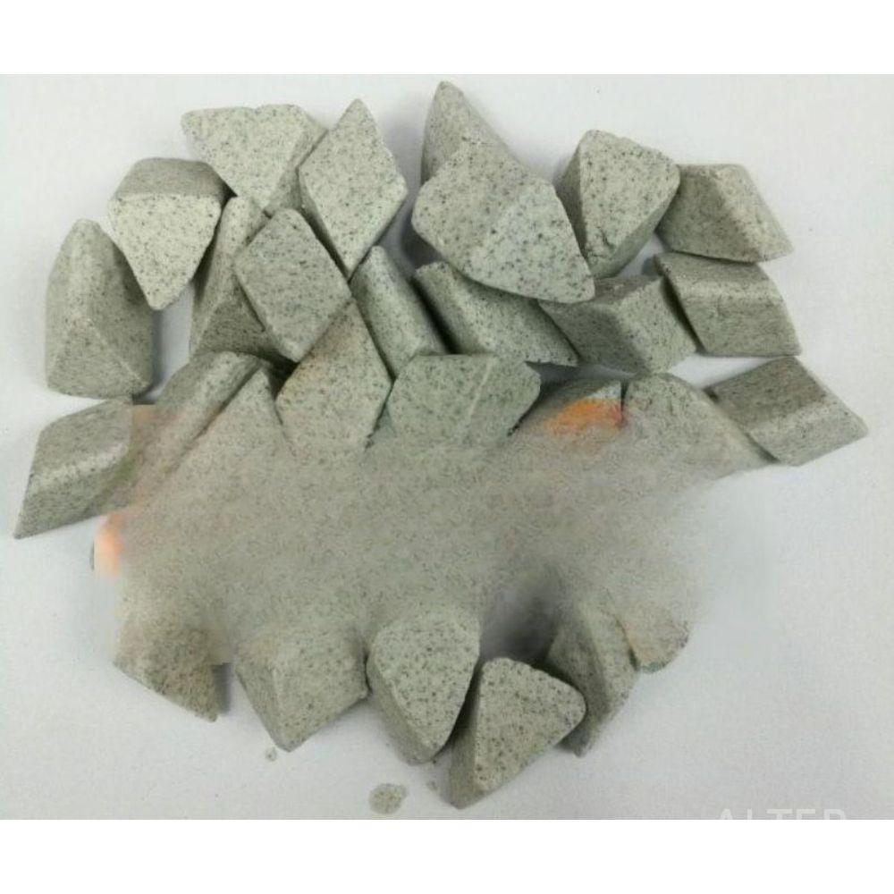 녹제거 바렐 연마석 세라믹 경금속 폴리싱 20x20mm 비스듬한 삼각형 25kg - 상세 이미지 2