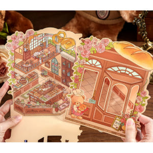 [4종 세트]3D 방꾸미기 스티커 입체 곰돌이상자 실사용 후기 | 효과 있을까? - 상품 이미지 2