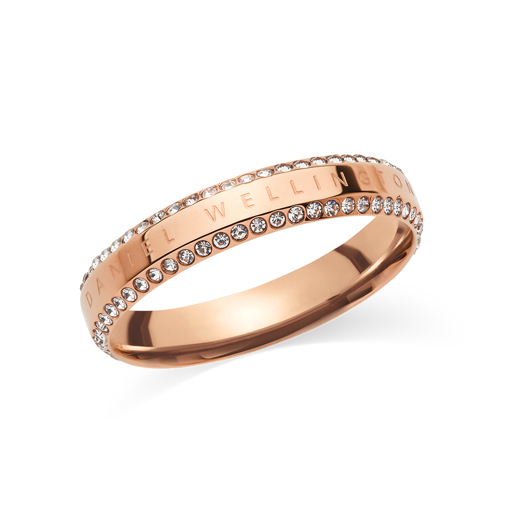 다니엘 웰링턴 CLASSIC AURA DUO RING 심플 포인트 써지컬스틸 레이어드링 - 상품 이미지