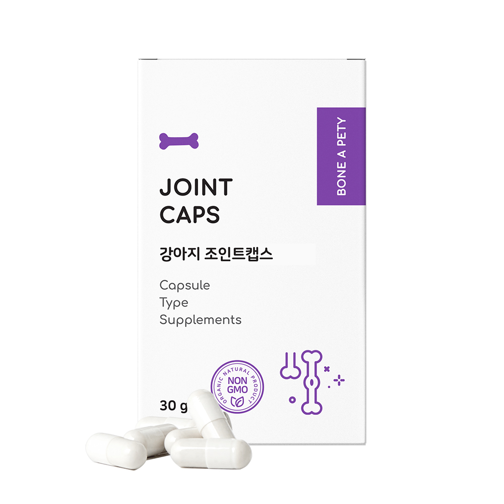 본아페티 조인트캡스 강아지 관절 노견 슬개골 영양제 60캡슐, 1개 - 상품 이미지