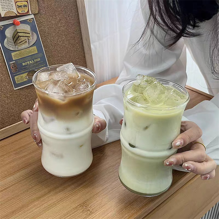 대나무결 투명 유리컵 415ml - 상세 이미지 2