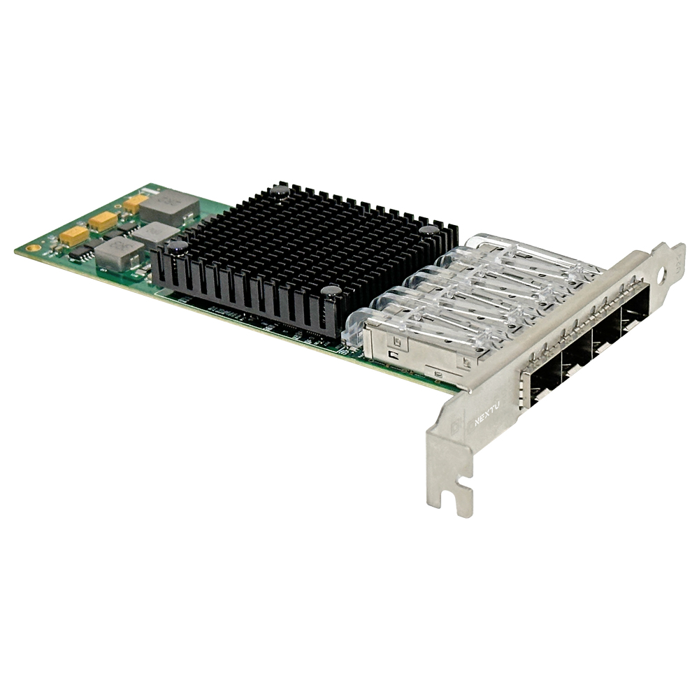넥스트유 래아루 PCIe x8 브로드컴 Quad SFP+ 4포트 10G 유선 서버 랜카드 - 상세 이미지 4