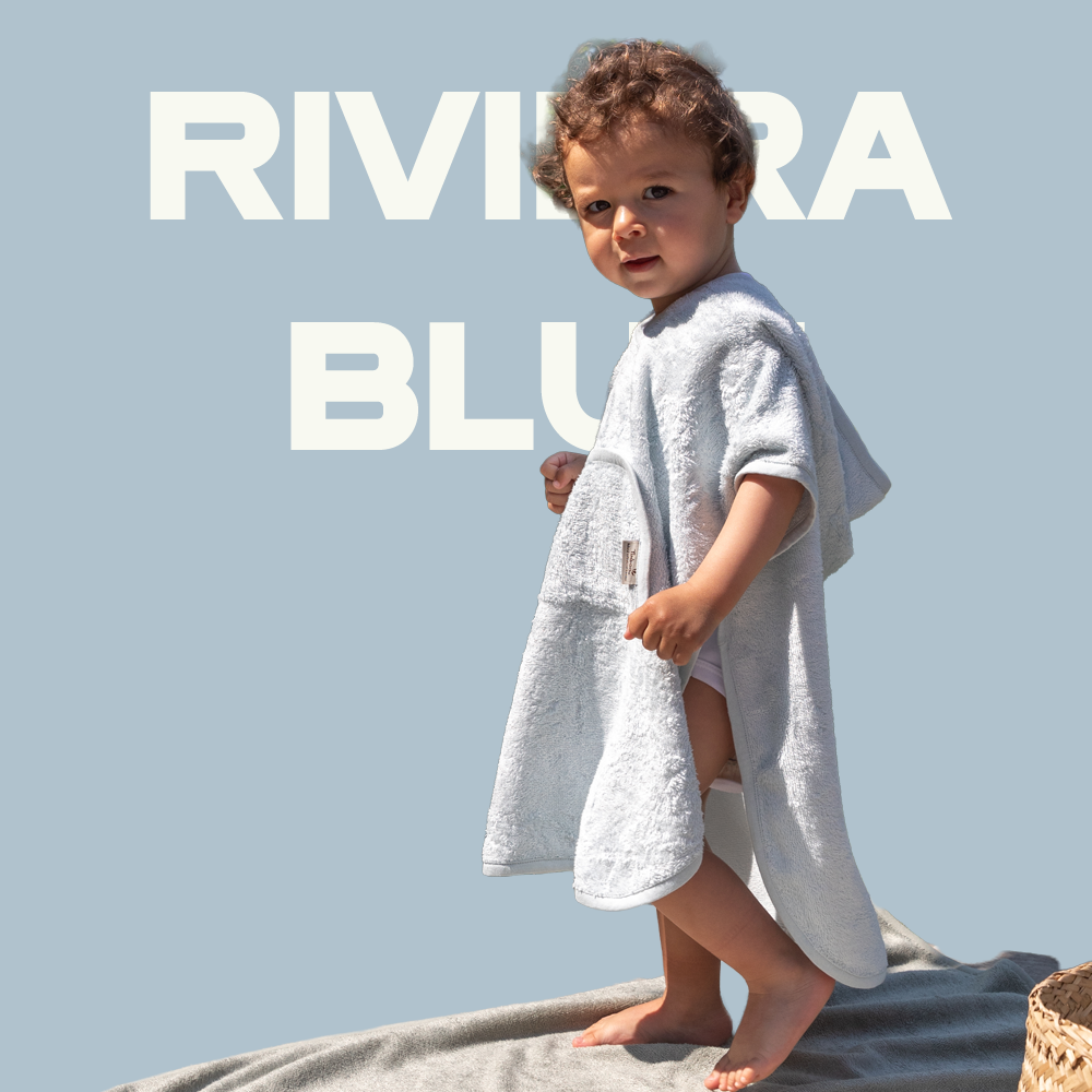 [팀부] 벨기에 명품 유아목욕가운 판초 4-6세 리비에라블루, Free