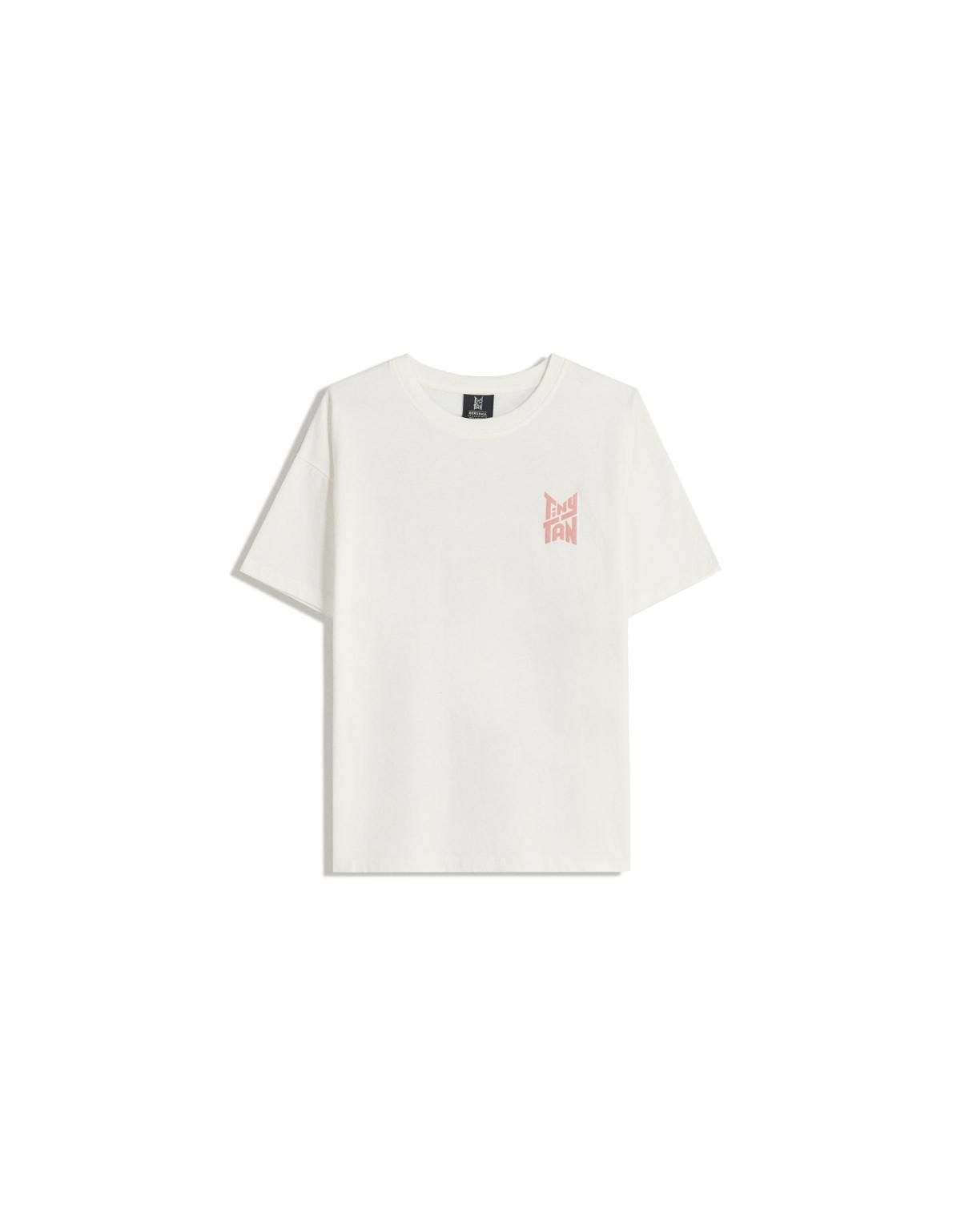 버쉬카 TinyTAN 프린트 반팔 티셔츠 7815/167 OFF WHITE - 상세 이미지 3