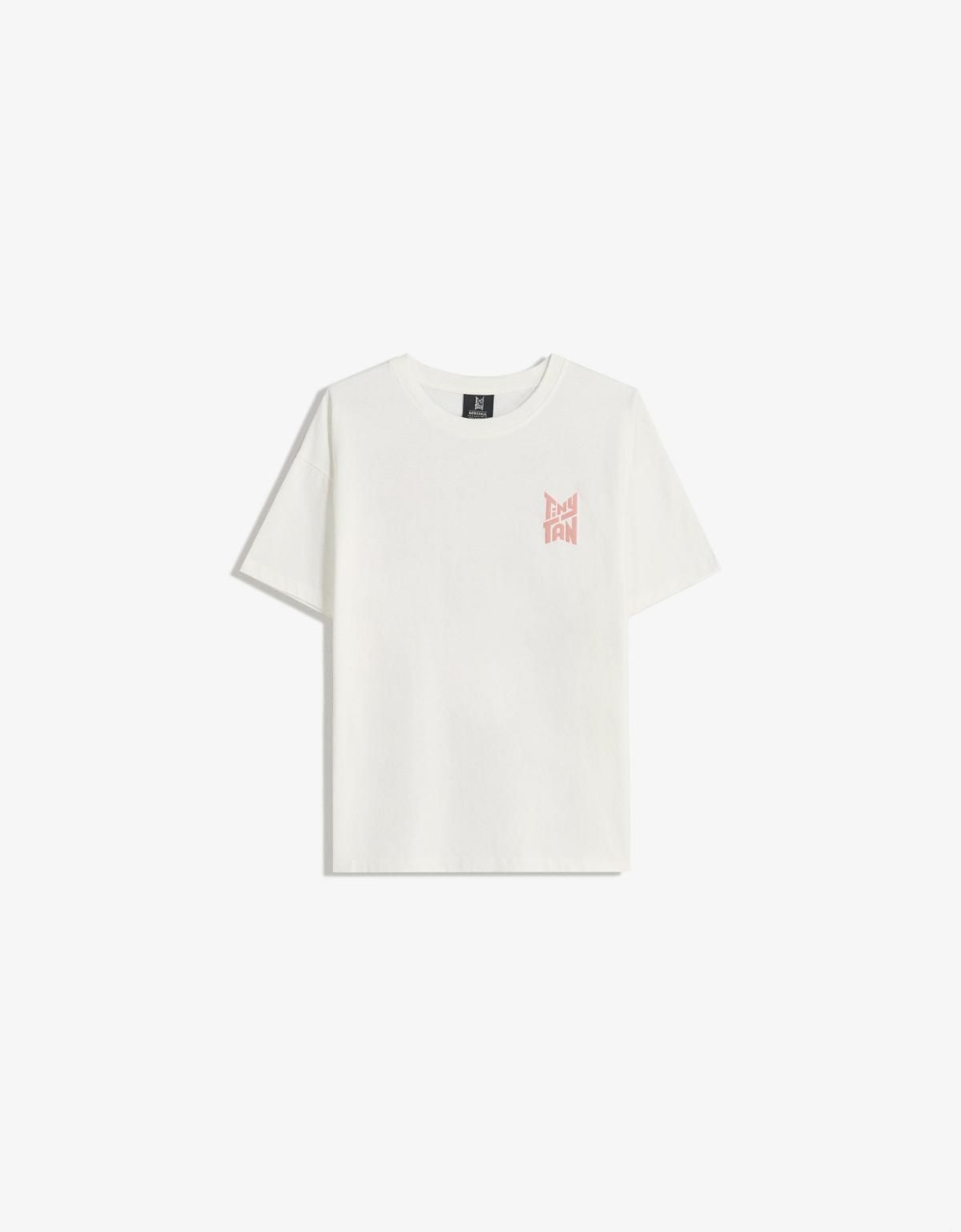 버쉬카 TinyTAN 프린트 반팔 티셔츠 7815/167 OFF WHITE - 상세 이미지 4