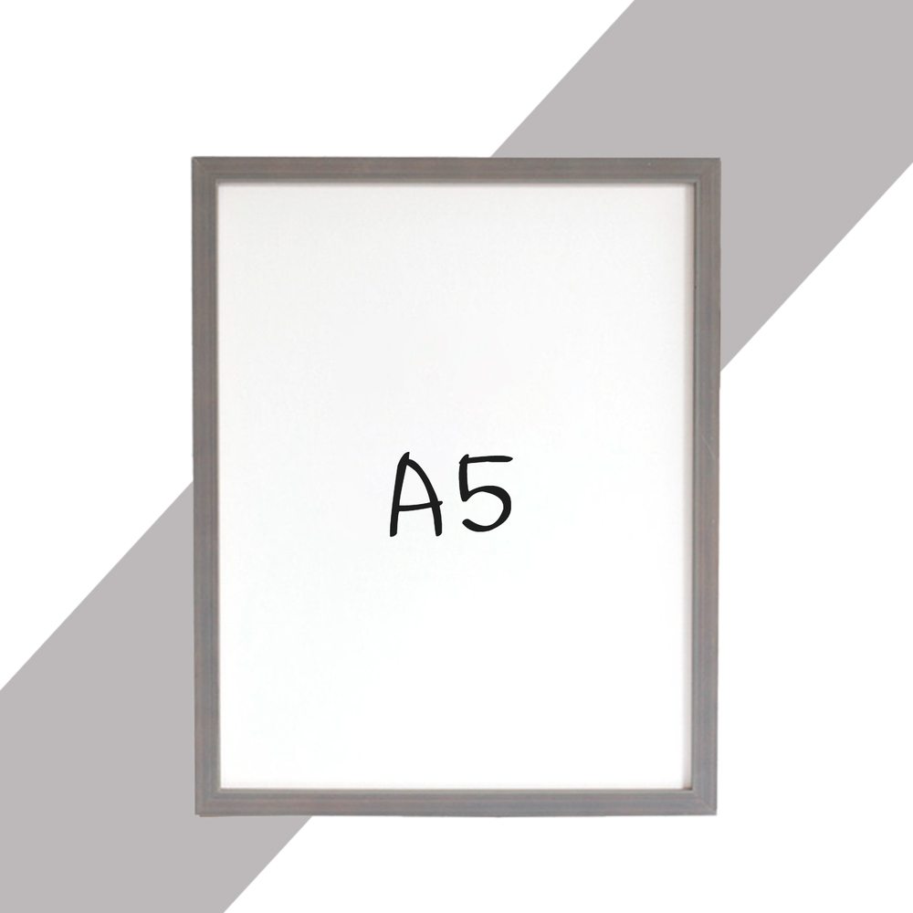 15mm 원목액자 웨딩액자 우드 아크릴 프레임 스튜디오 틀 제작 A5 148x210mm, 그레이 - 메인 이미지
