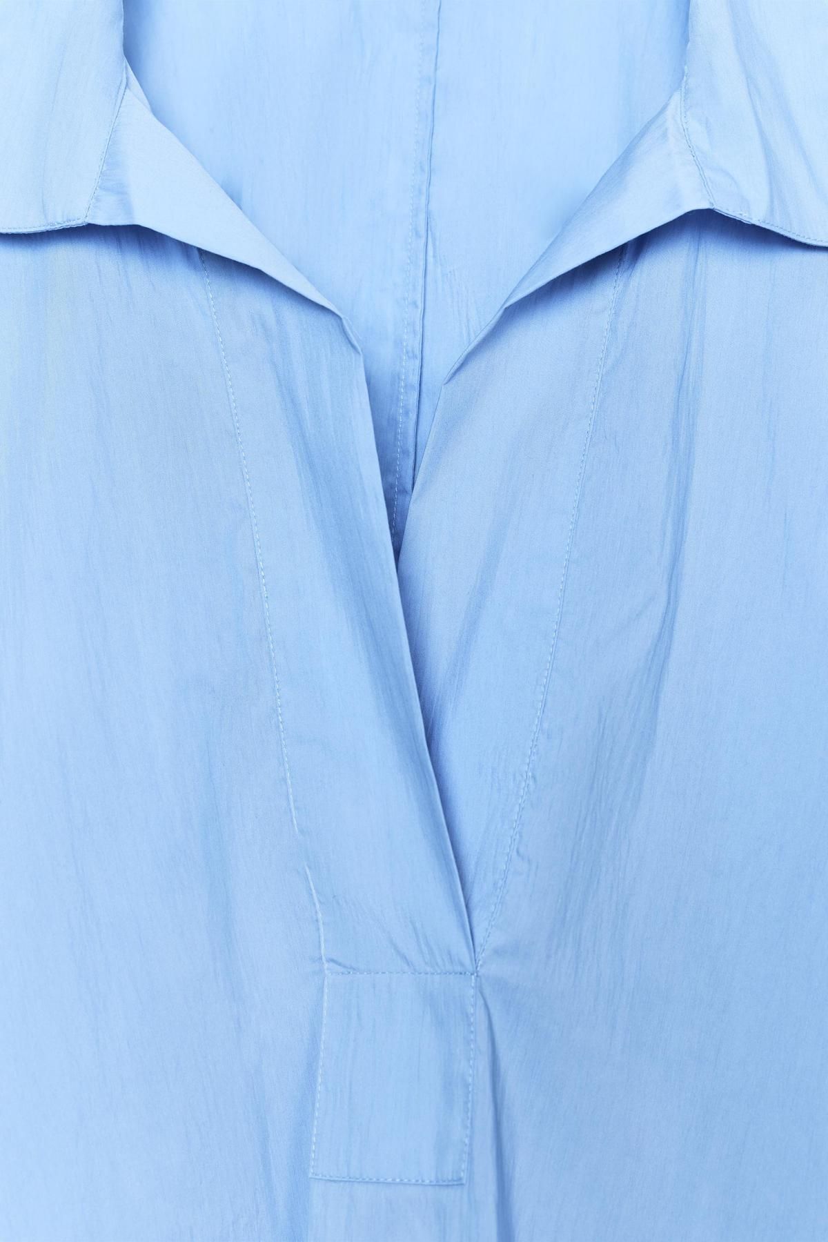 자라 스카이블루 오버사이즈 테크니컬 반팔 셔츠 5344/118 BLUE - 상세 이미지 3