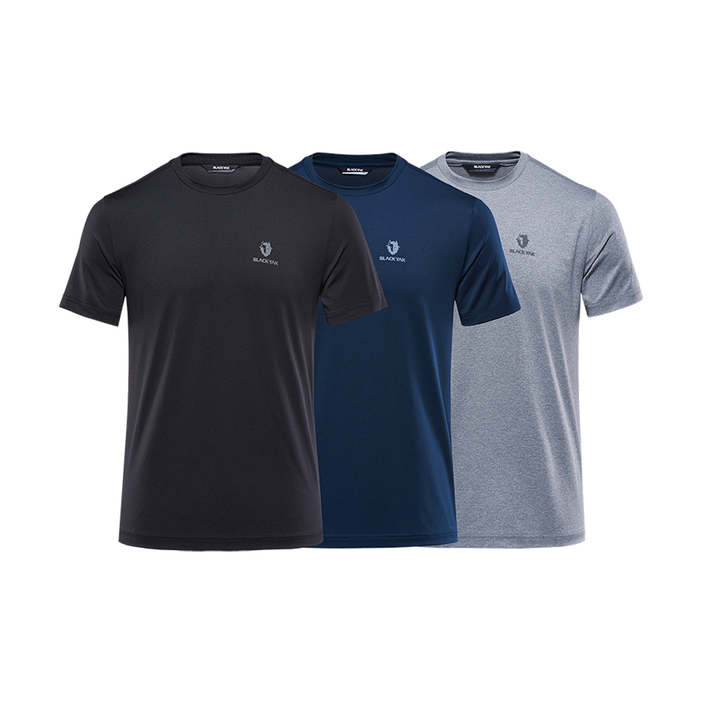 블랙야크 기능성티셔츠 쿨티 쿨링반팔 3팩 남성 여성 라운드 무지반팔티