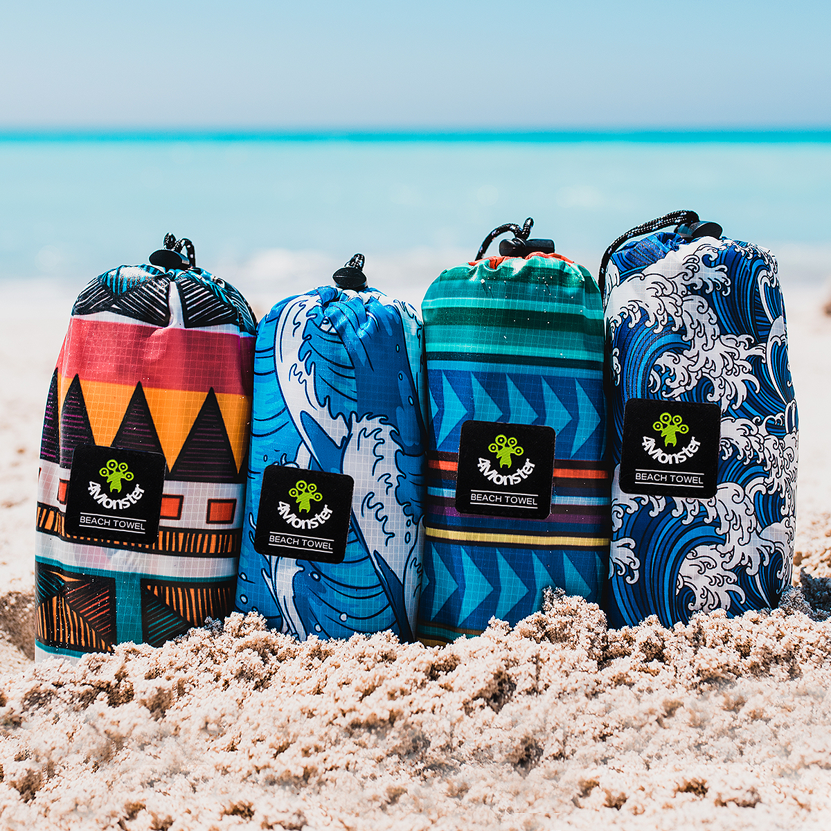 비치타올 파우치 극세사 타월 대형 다용도 수건