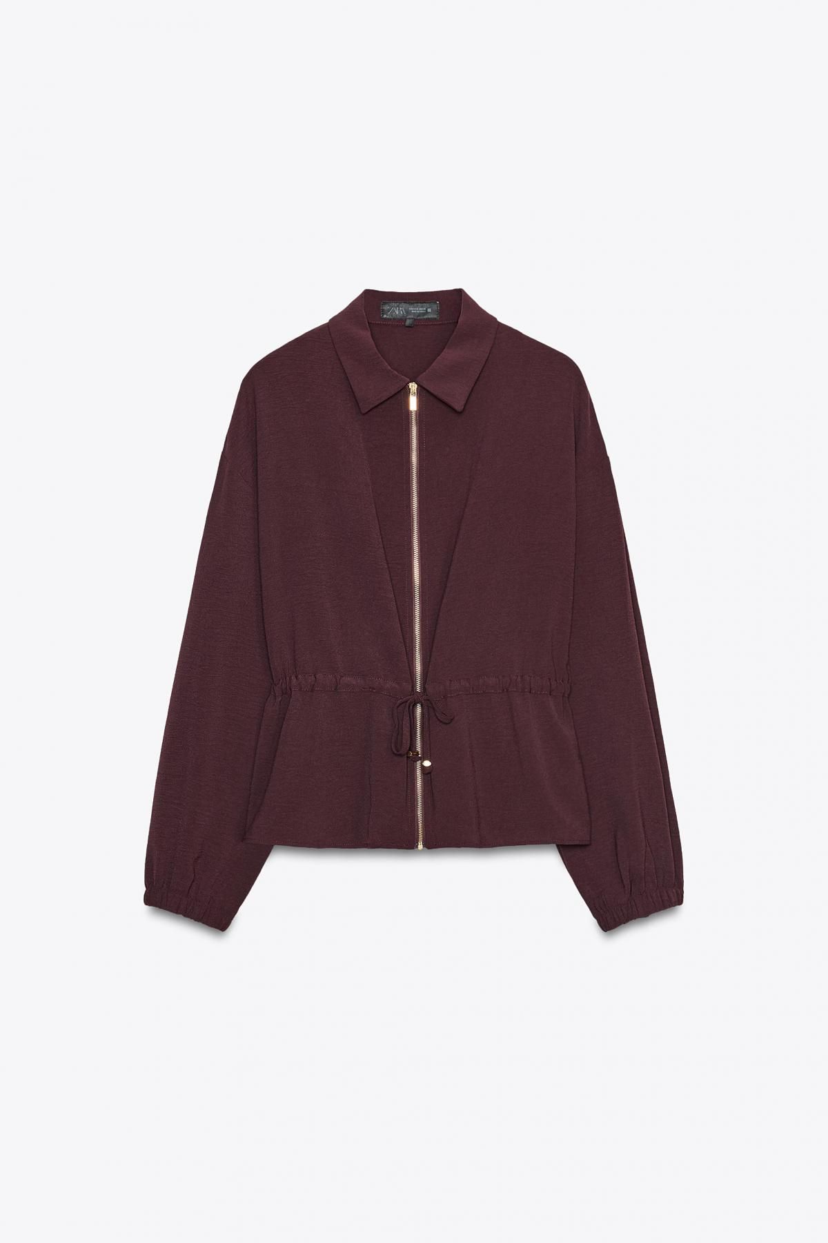 자라 테크니컬 스트링 사파리 재킷 3564/151 BURGUNDY - 메인 이미지