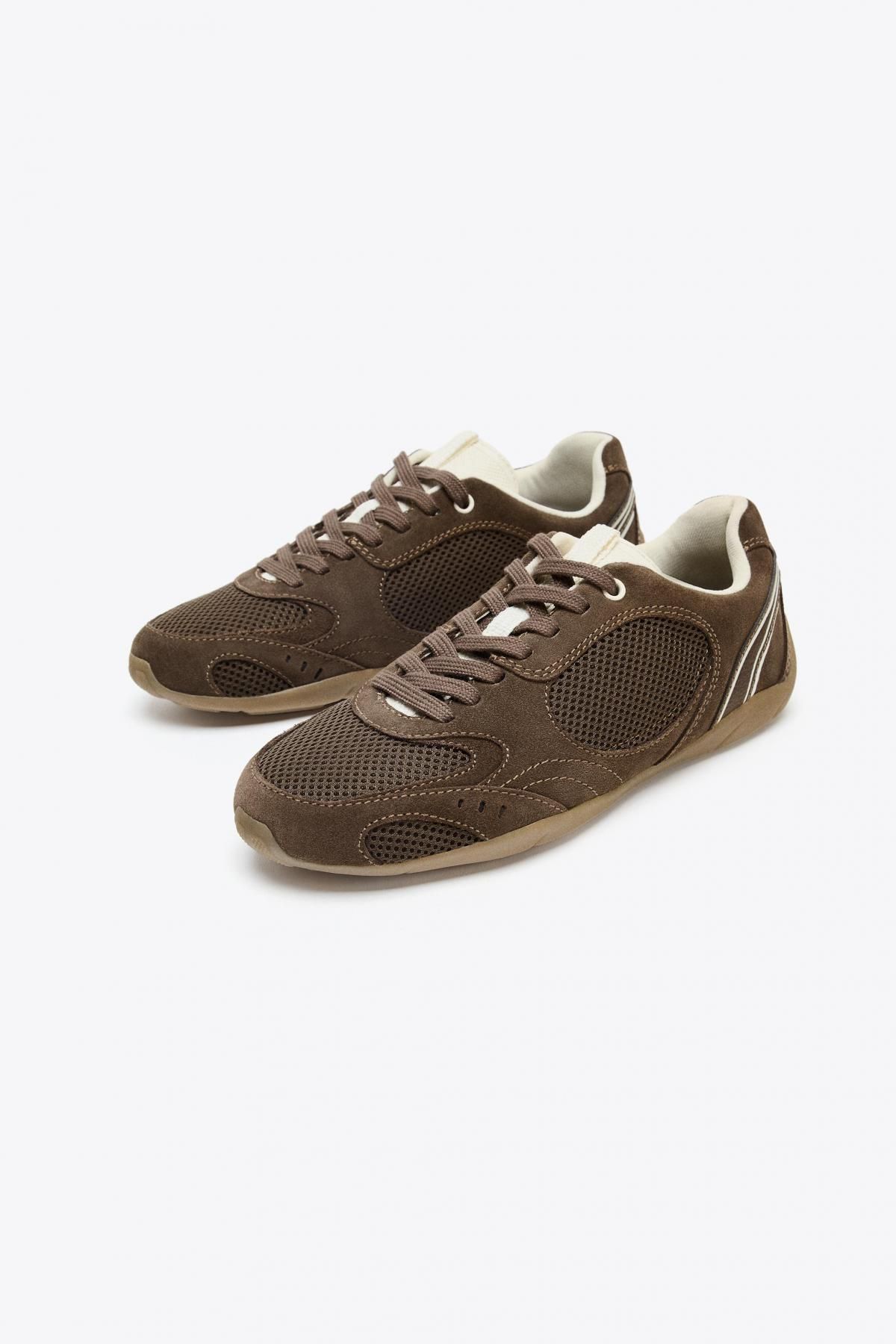 자라 테크니컬 멀티컬러 러닝 스니커즈 5011/610 BROWN - 상세 이미지 3