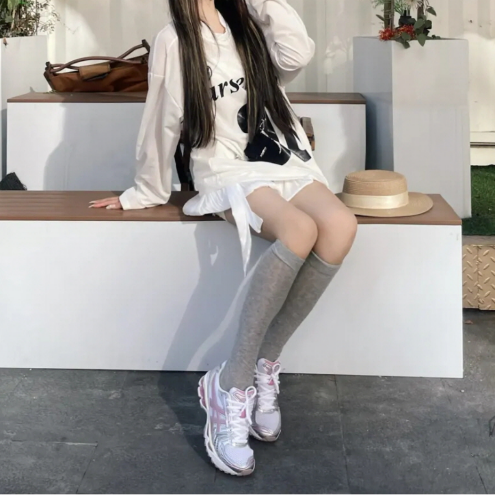 아식스 젤 카야노 14 화이트 펀 실버 핑크 1203A667-100 이미지 6