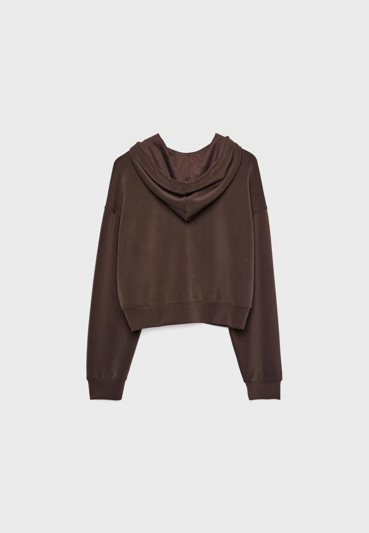 스트라디바리우스 소프트터치 모달 블렌드 집업 후드티 6503/410 BROWN - 상세 이미지 3