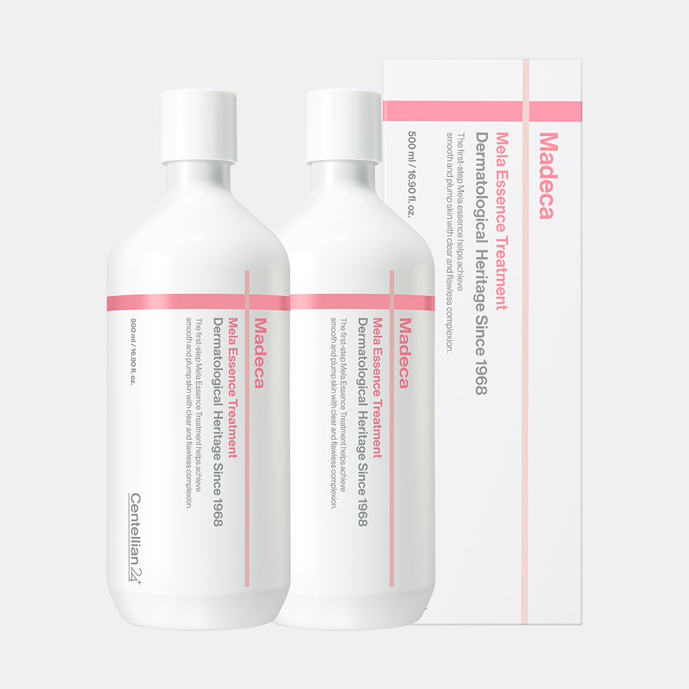 동국제약 센텔리안24 마데카 멜라 에센스 트리트먼트 500ml, 2개 / 기미 잡티 멜라닌 탄력 개선 톤업에 도움 마데카멜라캡쳐 - 상품 이미지
