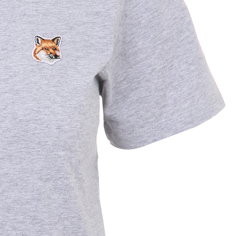 메종키츠네 여성 폭스헤드 그레이 반팔 LW00105KJ0008 H120 (2025 S/S) - 상세 이미지 3