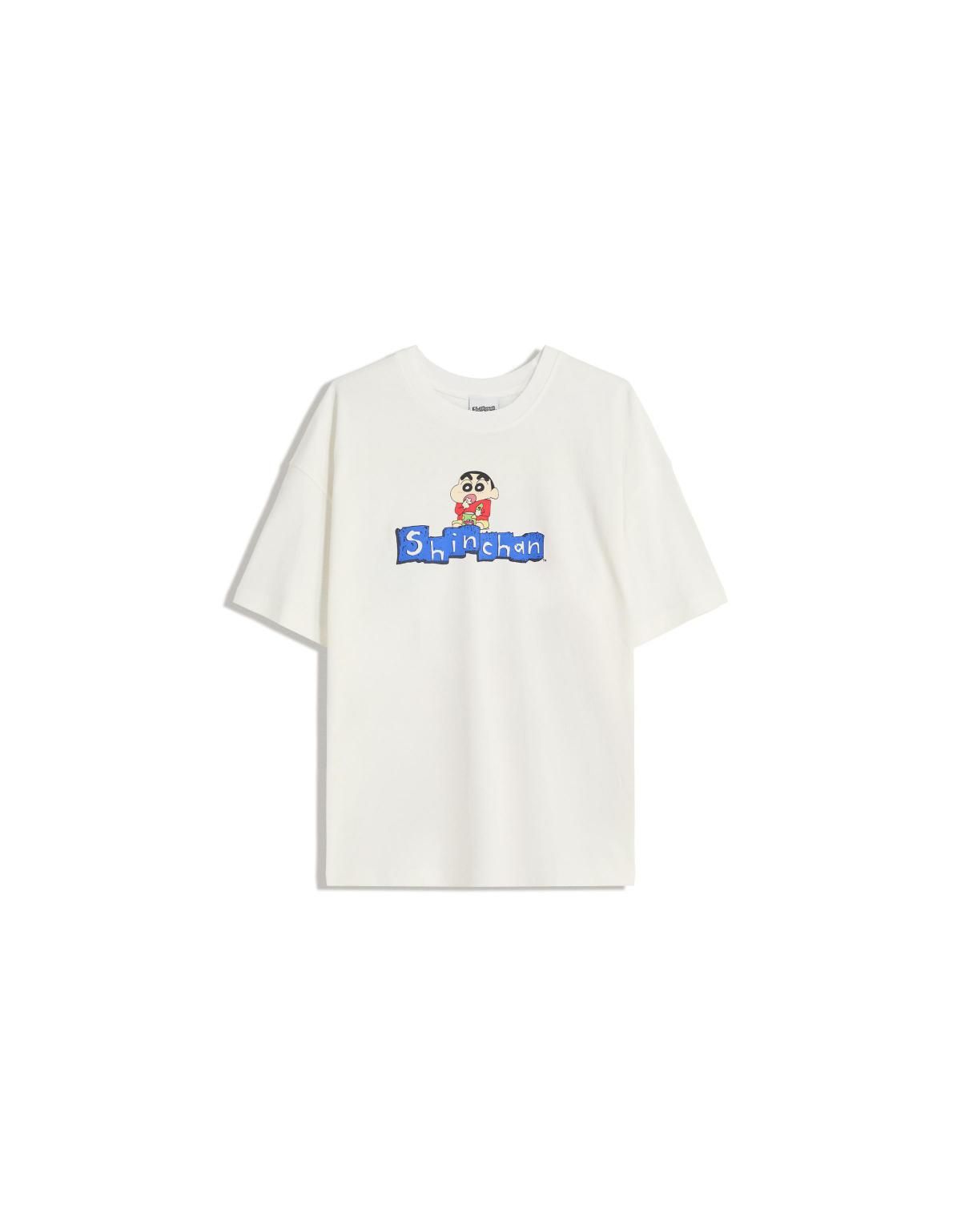 버쉬카 오버사이즈 신짱 그래픽 반팔 티셔츠 7612/071 OFF WHITE - 상세 이미지 2