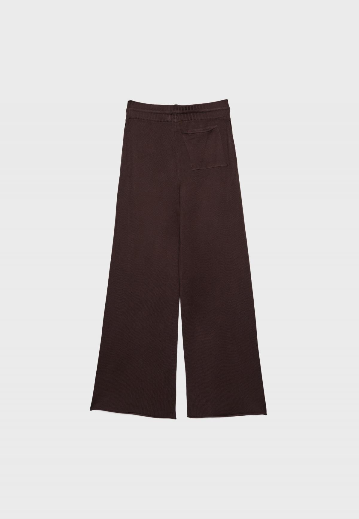 스트라디바리우스 브라운 팔라초 밴딩 와이드 니트 팬츠 5055/730 BROWN - 상세 이미지 3