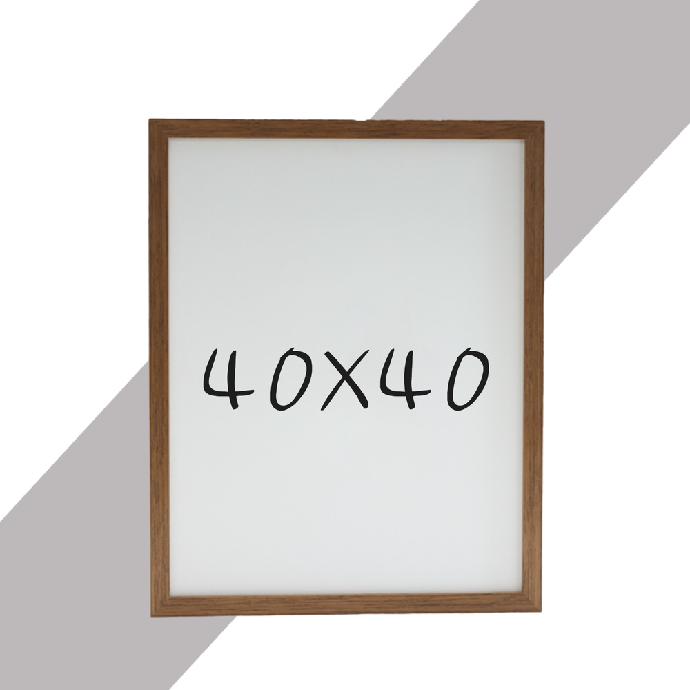 15mm 원목액자 웨딩액자 우드 아크릴 프레임 스튜디오 틀 40x40 400x400mm, 오크 - 메인 이미지