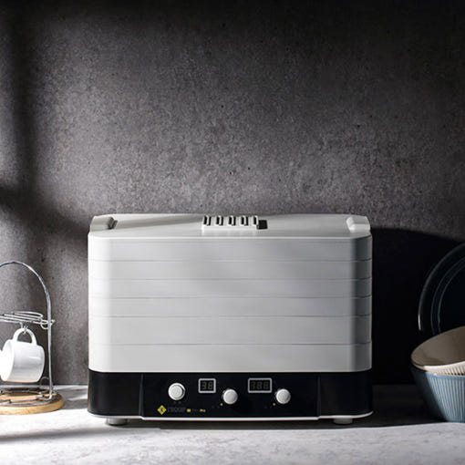 리큅 6단 건조기에 말려진 과일