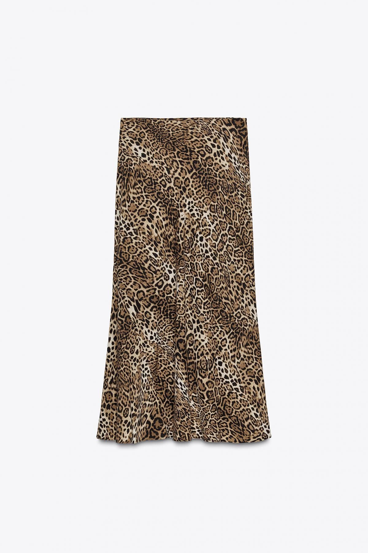 자라 비스코스 라이오셀 레오파드 롱 스커트 2548/042 LEOPARD - 메인 이미지