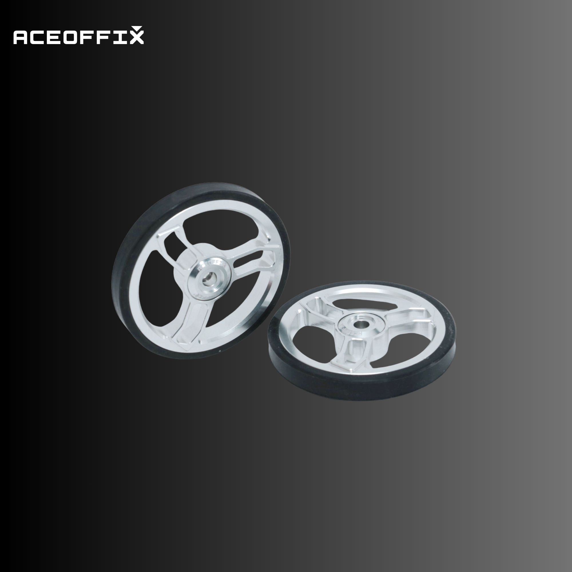 에이스오픽스 브롬톤 70mm 이지휠 트라이폴드 CNC 풍차 알루미늄 경량 - 상세 이미지 3