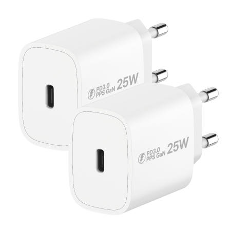 주식회사 하나아이엔티 아이히트코리아 PPS PD 3.0 GaN 25W C타입 초고속 충전기 2개