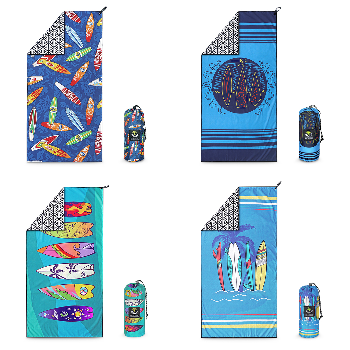 비치타올 파우치 서프 극세사 타월 대형 다용도 수건