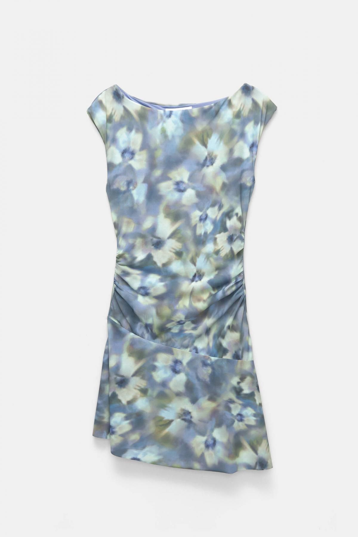 풀앤베어 플라워 프린팅 스트레치 미니 원피스 7394/357 BLUE SHADES - 상품 이미지