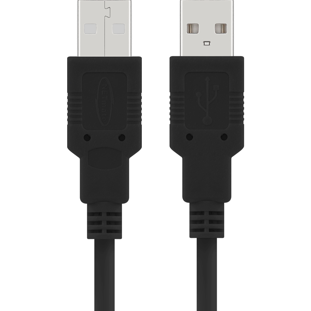 강원전자 넷메이트 USB2.0 AM-AM 케이블 2m (블랙) NMC-UA220BK - 상세 이미지 3