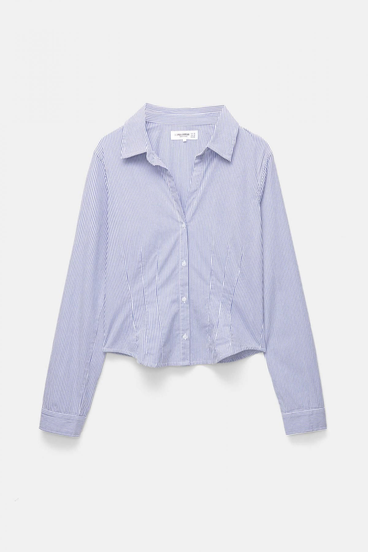풀앤베어 테일러드 스트라이프 셔링 긴팔 셔츠 7472/366 STRIPED - 메인 이미지