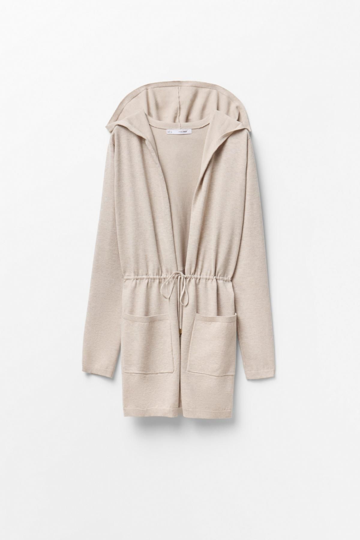 스페라 후드 롱 니트 재킷 058245004765 BLANCO