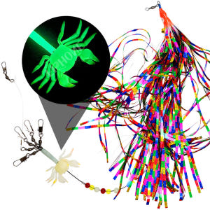 이오스컴퍼니 대왕문어채비 동해 피문어채비 게 색동 스커트 돌문어 운동러 솔직 후기 | 실사용 리뷰 - 상품 이미지 1