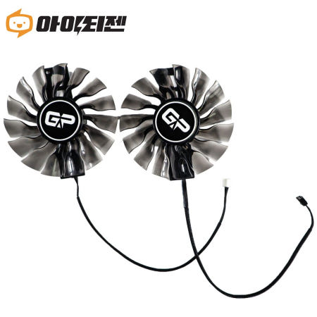 이엠텍 PALiT RTX 2080Ti GAMING PRO D6 그래픽카드 팬 수리 교체 쿨러 GA92S2H
