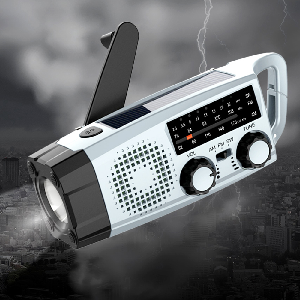 서바이복스 자가발전 크랭크라디오 재난 효도 라디오 휴대용 손전등 사이렌 이미지 2