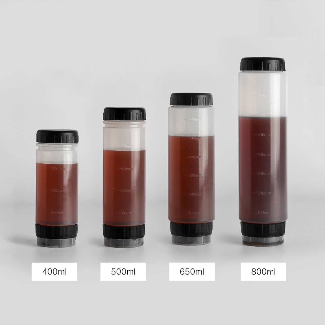 거꾸로소스통 2P 올리브오일 굴소스 펌프 통 꿀 소분용기 흐르지않는 소스통 400ml - 상세 이미지 2
