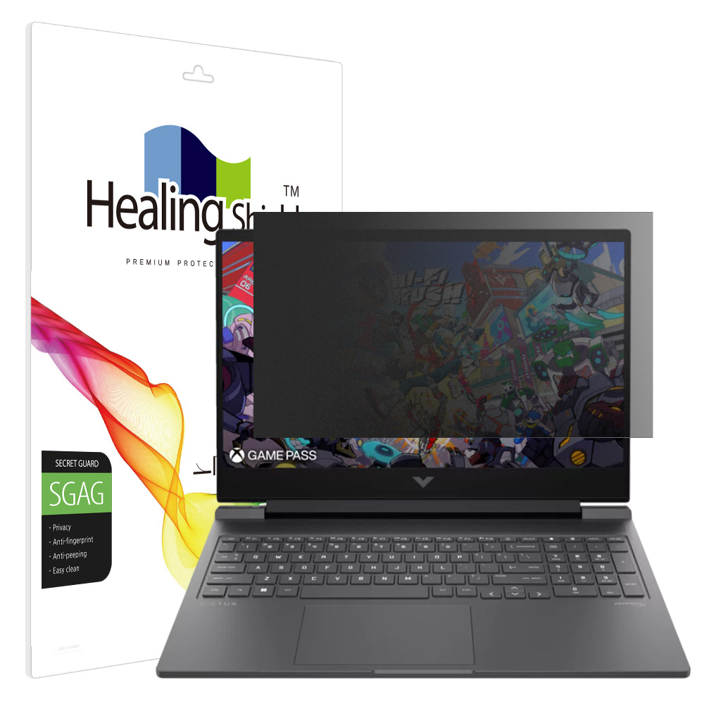 HP VICTUS 16 2024 프라이버시 저반사 사생활 보호필름 액정 - 메인 이미지