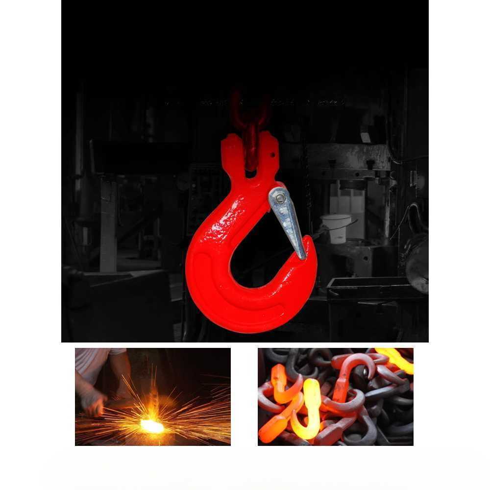 크레인 체인 갈고리 타입 리프팅 인양용 산업용 훅 3톤 2체인 1m - 상세 이미지 4