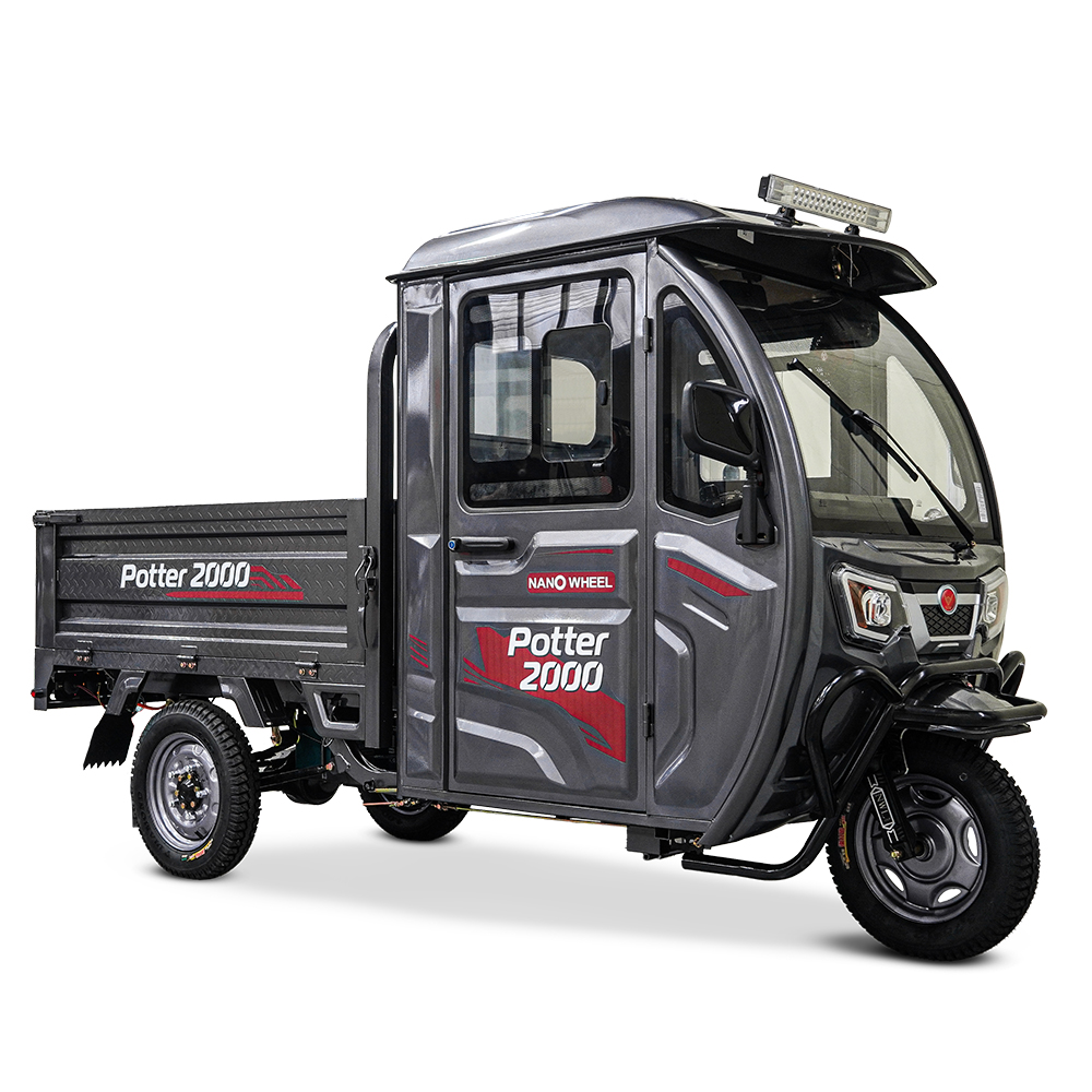 나노휠 포터-2000 3륜 전기스쿠터 농업용 운반차 어르신 삼륜스쿠터 화물차 전동스쿠터 60V 58Ah