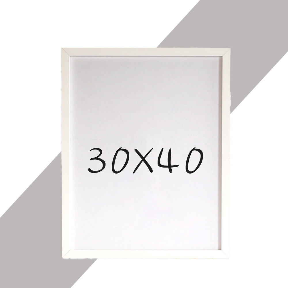 15mm 원목액자 웨딩액자 우드 아크릴 프레임 스튜디오 틀 30x40 300x400mm, 화이트 - 상품 이미지