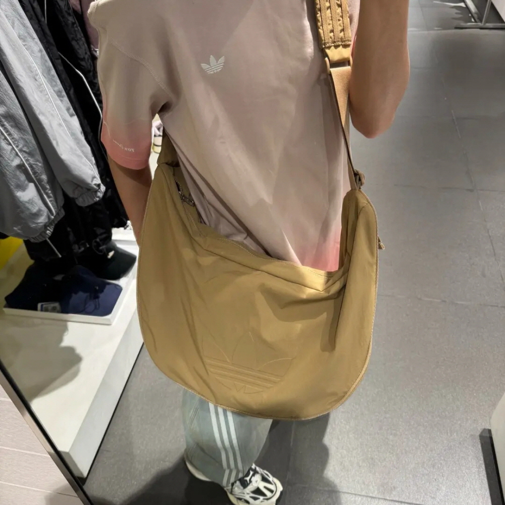 아디다스 오리지널 크로스 볼링 백 베이지 블랙 브라운 JX4076 이미지 7
