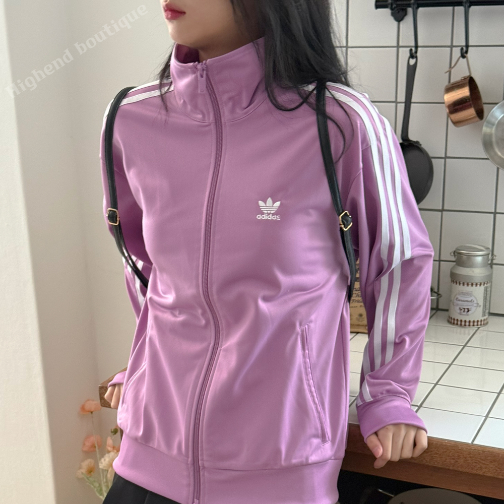 아디다스 져지 저지 트레이닝복 트레이닝 셋업 츄리닝 세트 퍼플핑크, S - 상세 이미지 5