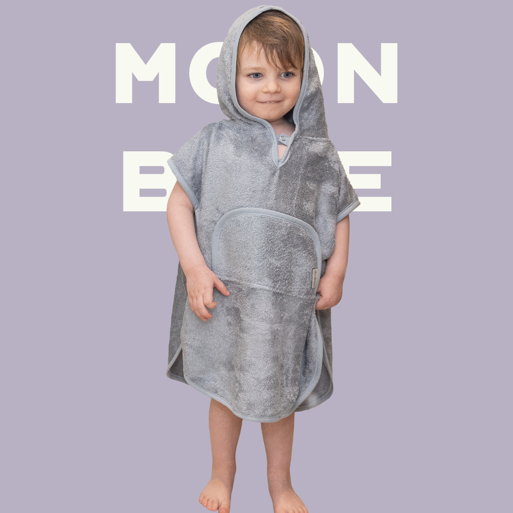 [팀부] 벨기에 명품 유아목욕가운 판초 4-6세 문블루, Free