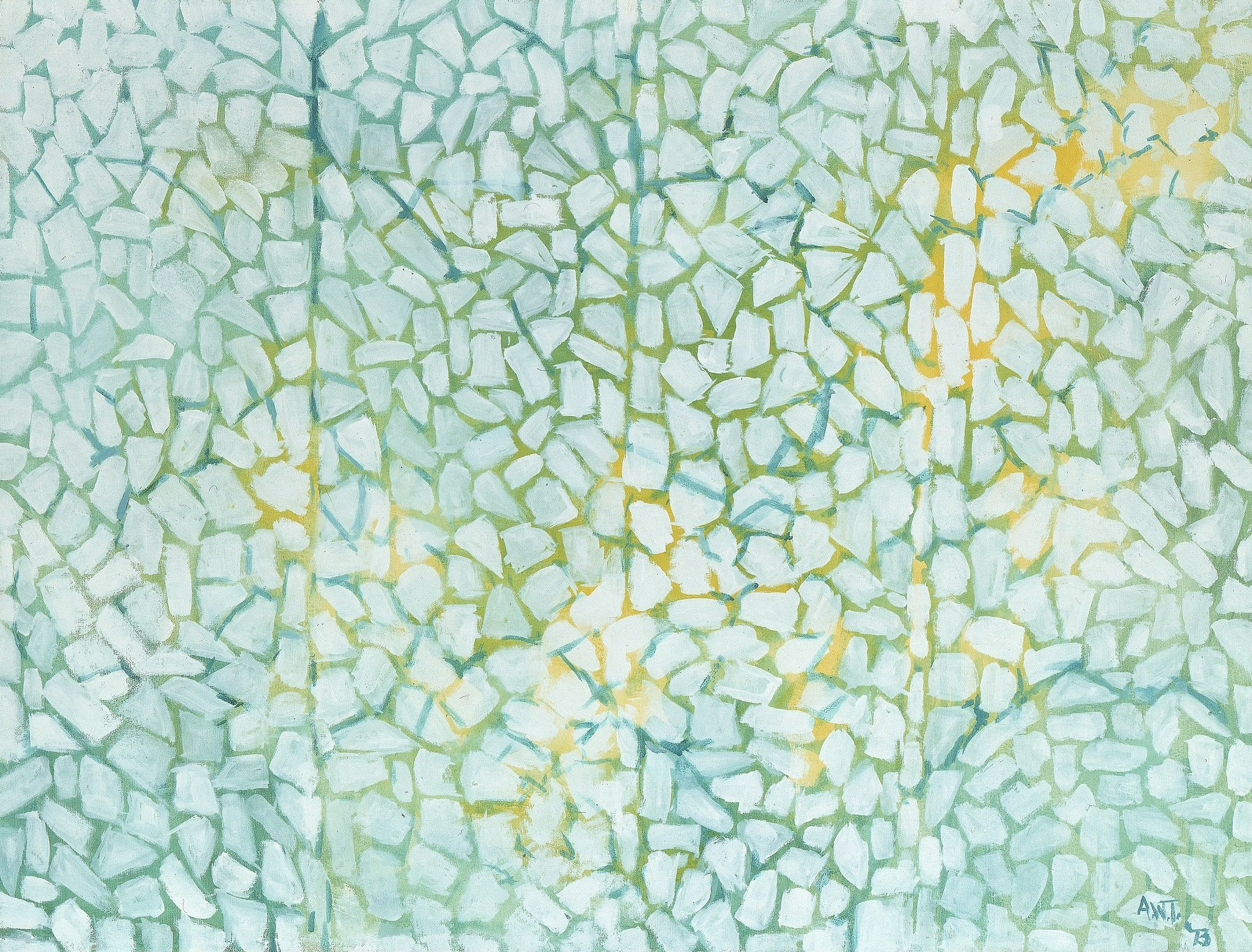 White Daisies Rhapsody (앨머 토마스) 원본비율 아트포스터 옐로우 - 상품 이미지