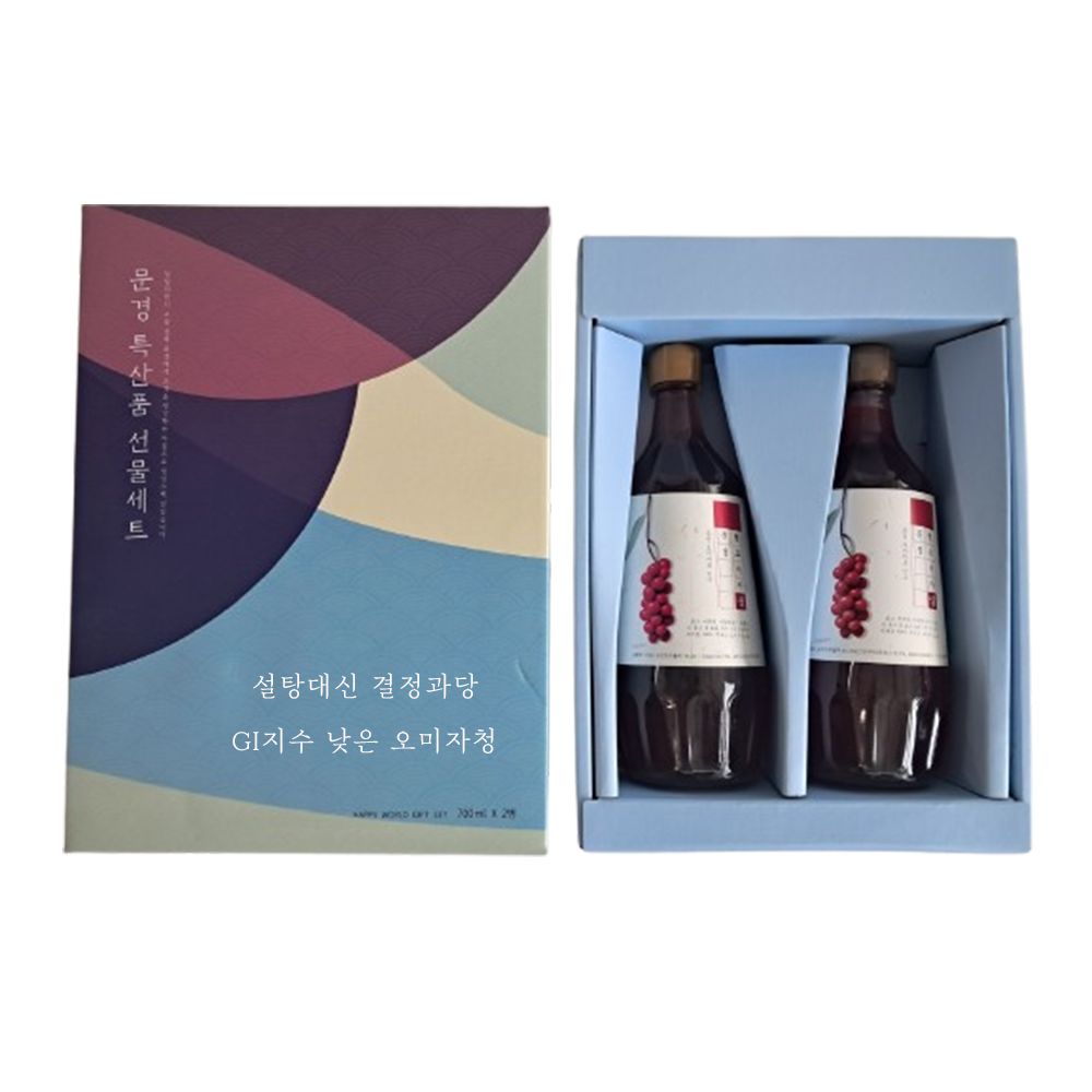 [억수로상회] 문경 오미자청 선물세트(2병) - 상품 이미지