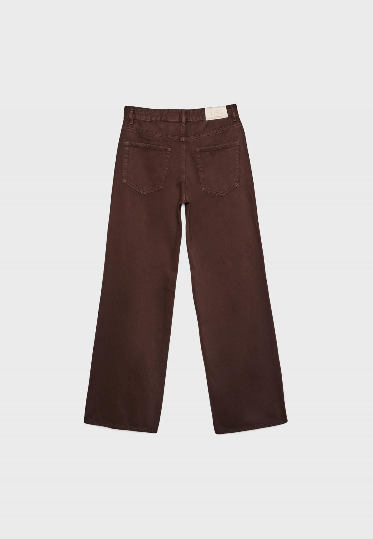 스트라디바리우스 트렌디 로우라이즈 와이드핏 데님 팬츠 1441/899 BROWN - 상세 이미지 3
