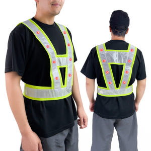 브리사 충전식 LED 안전조끼 형광 엑스반도 도로 야간 작업 SPSV12 실사용 후기 | 효과 있을까? - 상품 이미지 4