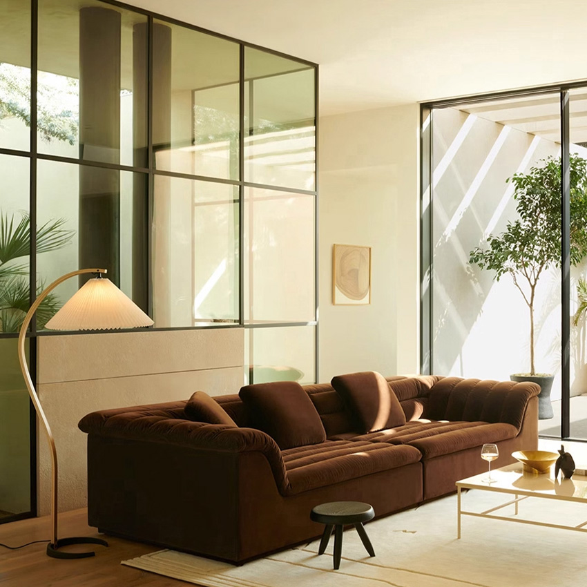 루브르 블랑 패브릭 거실 모듈 소파 Luvre Blanc Sofa - 상세 이미지 5